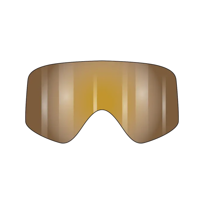 Fasthouse Vonzipper Porkchop Spare Injected Goggle Lens - Amber Flash Chrome 1