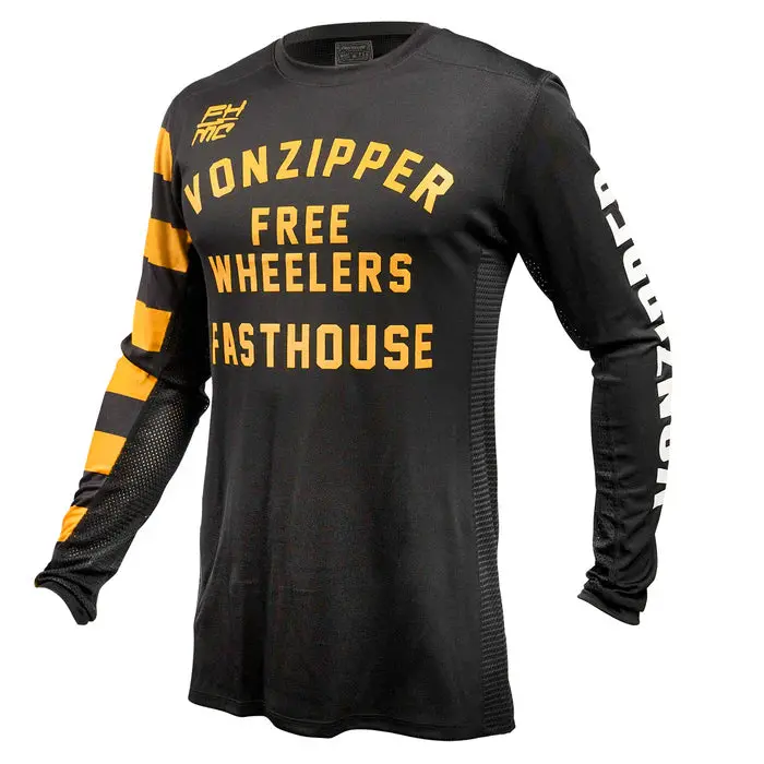 Fasthouse Vonzipper Usa Barley Moto Jersey - Black 1