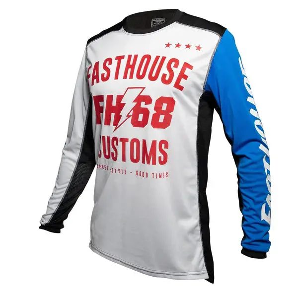 Fasthouse Worx 68 Jersey - White-Blue 1