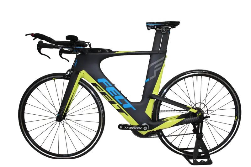 Felt Ia 14 70C Tt Bike - Matt Carbon-Gloss Fluoro Green-Blue - Blem 2