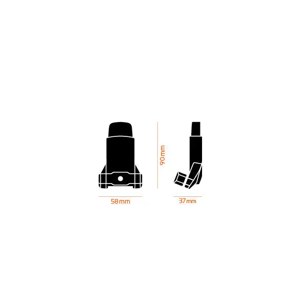Fidlock Push Saddle Bag Base - Black 2