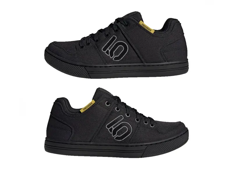 Five Ten Freerider Canvas Flat Pedal Shoe - Core Black-Dgh Solid Gray-Gray Five - 2023 2