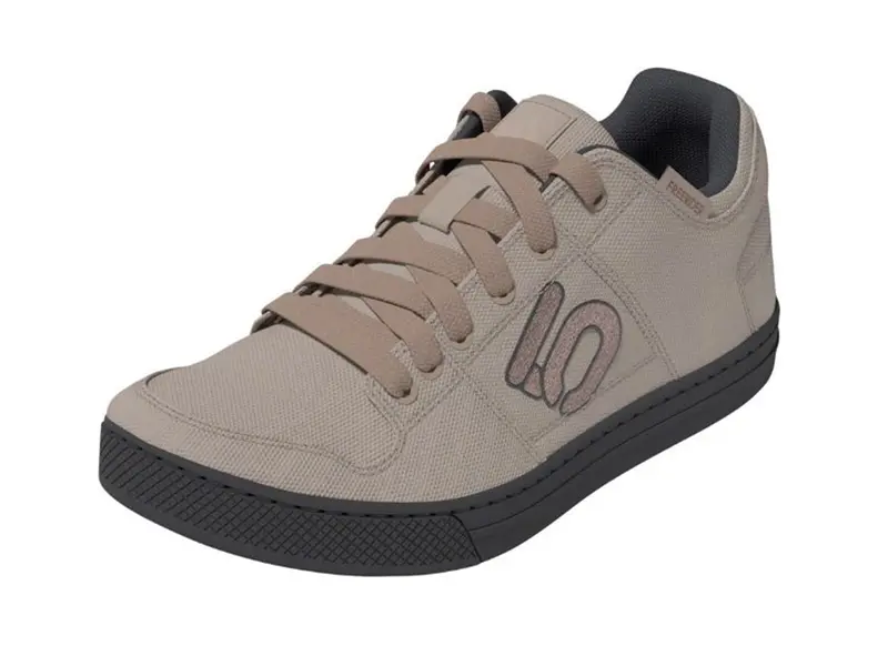 Five Ten Freerider Canvas Flat Pedal Shoe - Womens - Wonder Taupe-Warm Clay-Gray Six 1