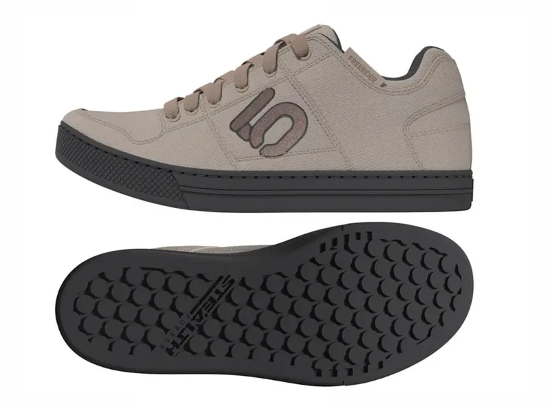 Five Ten Freerider Canvas Flat Pedal Shoe - Womens - Wonder Taupe-Warm Clay-Gray Six 2