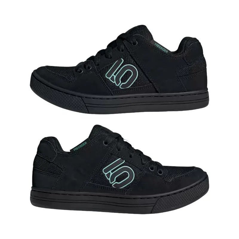 Five Ten Freerider Flat Pedal Shoe - Womens - Core Black-Core Black-Gray Six 5
