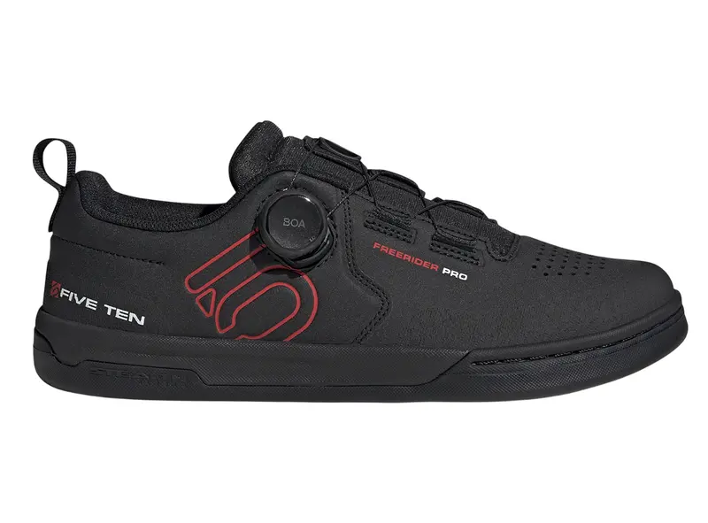 Five Ten Freerider Pro Boa Flat Pedal Shoe - Core Black-Red-Ftwr White 1