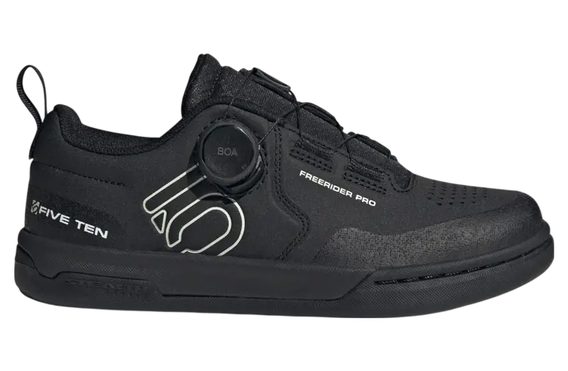 Five Ten Freerider Pro Boa Flat Pedal Shoe - Womens - Core Black-Linen Green-Ftwr White 1