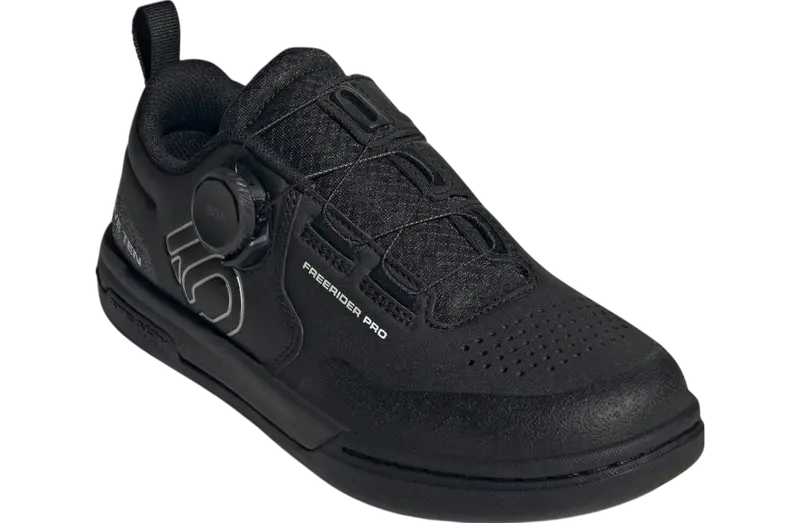 Five Ten Freerider Pro Boa Flat Pedal Shoe - Womens - Core Black-Linen Green-Ftwr White 4