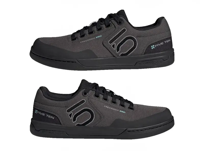 Five Ten Freerider Pro Canvas Flat Pedal Shoe - Dgh Solid Gray-Core Black-Gray Three - 2022 2