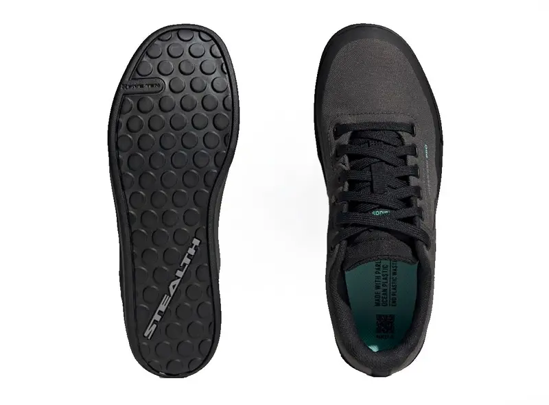 Five Ten Freerider Pro Canvas Flat Pedal Shoe - Dgh Solid Gray-Core Black-Gray Three - 2022 3