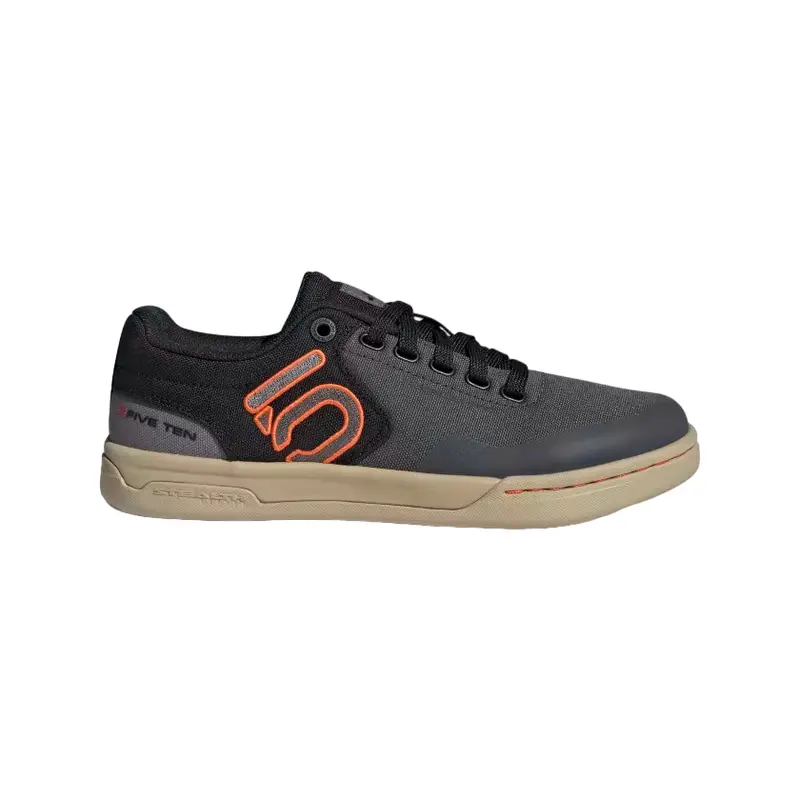 Five Ten Freerider Pro Canvas Flat Pedal Shoe - Womens - Gray Six-Gray Four-Impact Orange 1