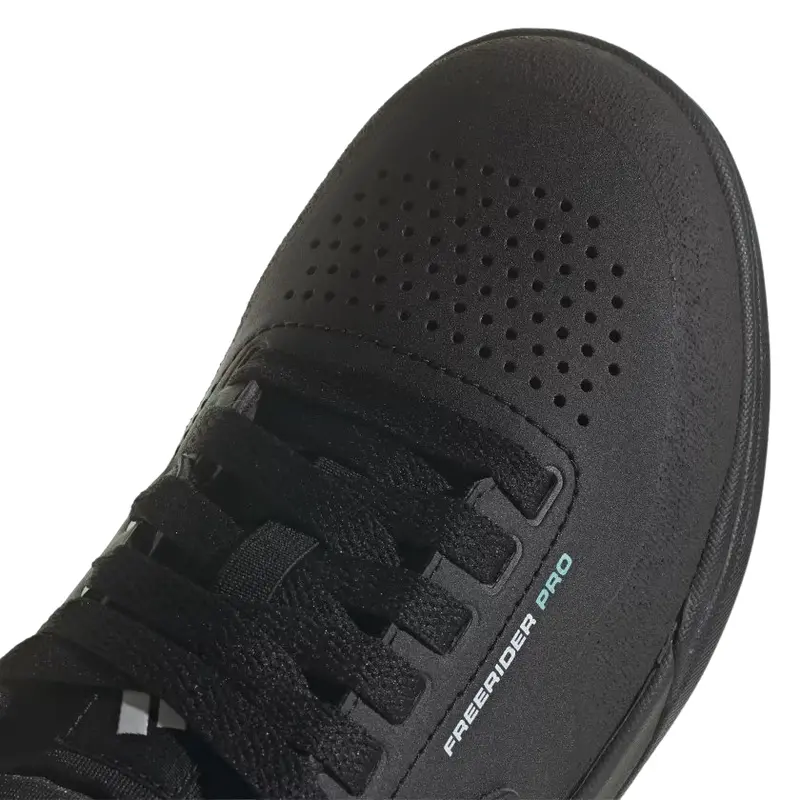 Five Ten Freerider Pro Flat Pedal Shoe - Womens - Core Black-Crystal White-Acid Mint 3
