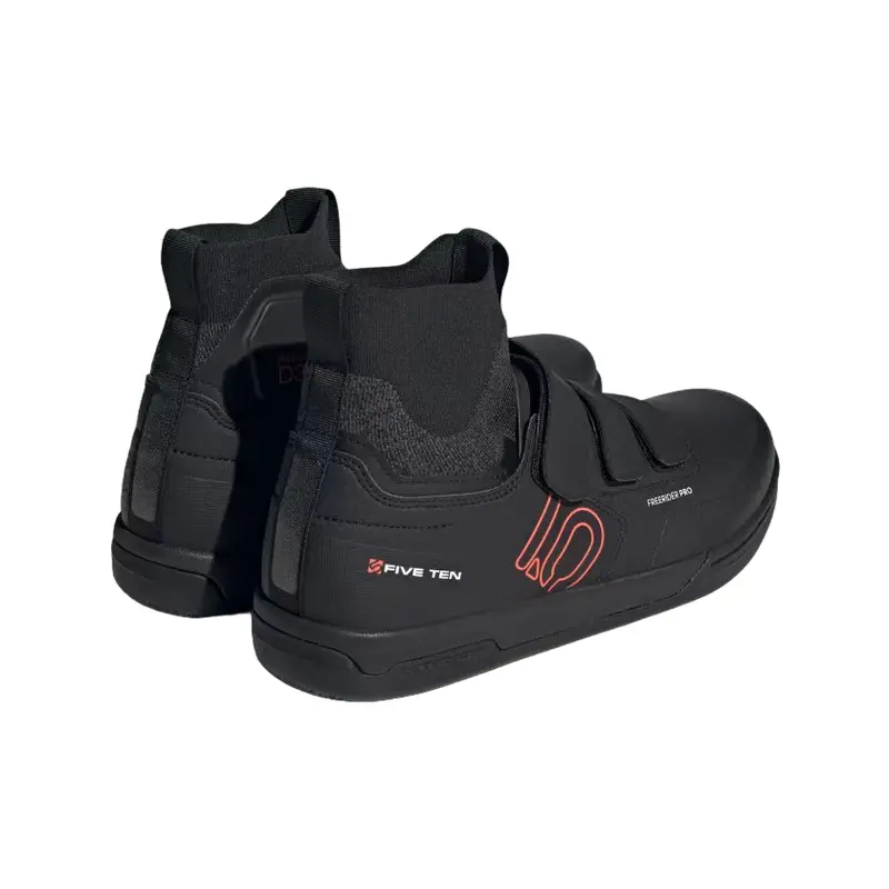 Five Ten Freerider Pro Mid Vcs Flat Pedal Shoe - Core Black-Solar Red-Gray Three 3