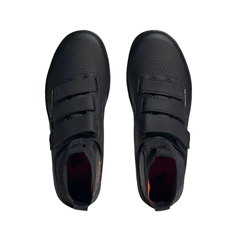 Five Ten Freerider Pro Mid Vcs Flat Pedal Shoe - Core Black-Solar Red-Gray Three 5