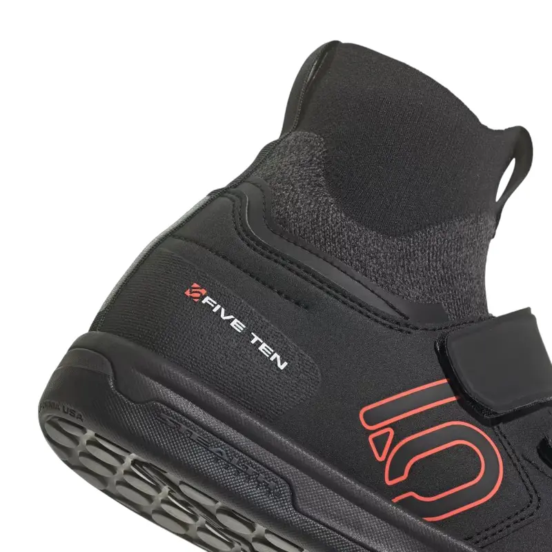 Five Ten Freerider Pro Mid Vcs Flat Pedal Shoe - Core Black-Solar Red-Gray Three 7