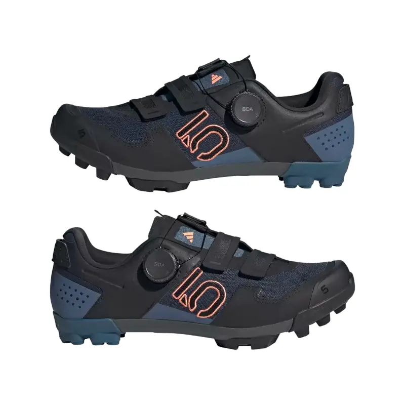 Five Ten Kestrel Boa Clipless Mtb Shoe - Womens - Legend Ink-Black-Coral Fusion 5