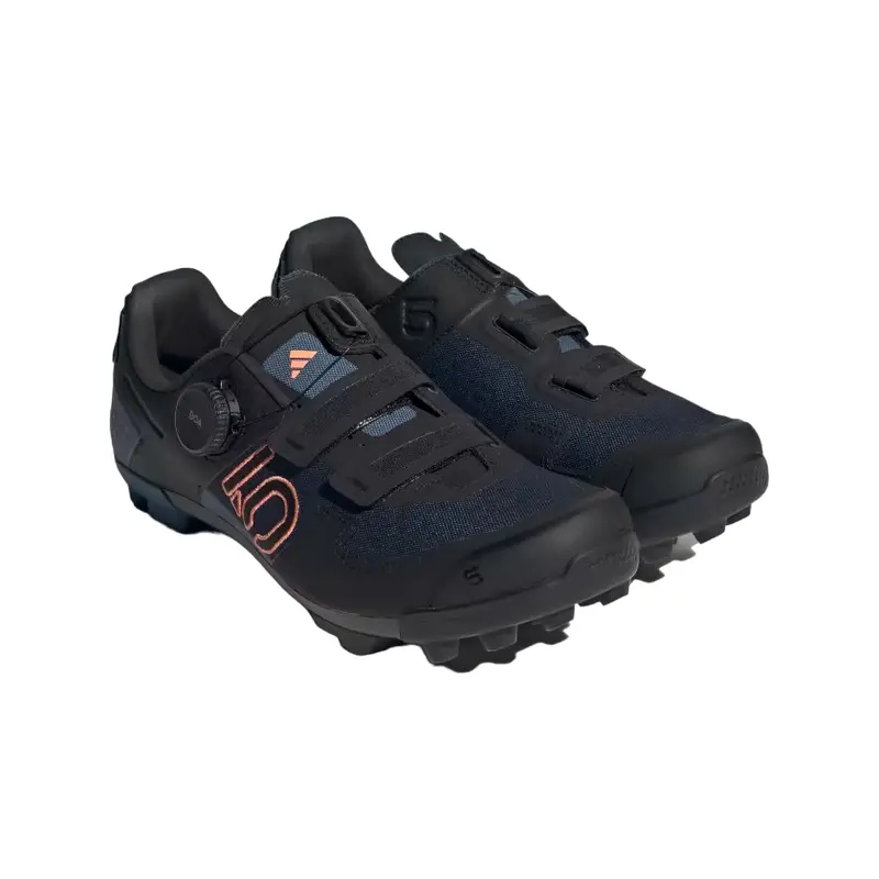 Five Ten Kestrel Boa Clipless Mtb Shoe - Womens - Legend Ink-Black-Coral Fusion 7