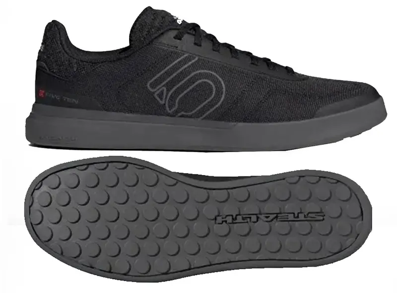 Five Ten Sleuth Dlx Canvas Flat Pedal Shoe - Core Black-Gray Five-White - 2022 4