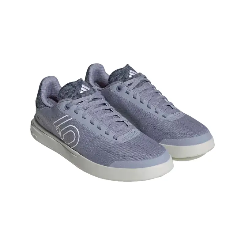 Five Ten Sleuth Dlx Canvas Flat Pedal Shoe - Womens - Silver Violet-White-Coral Fusion 6
