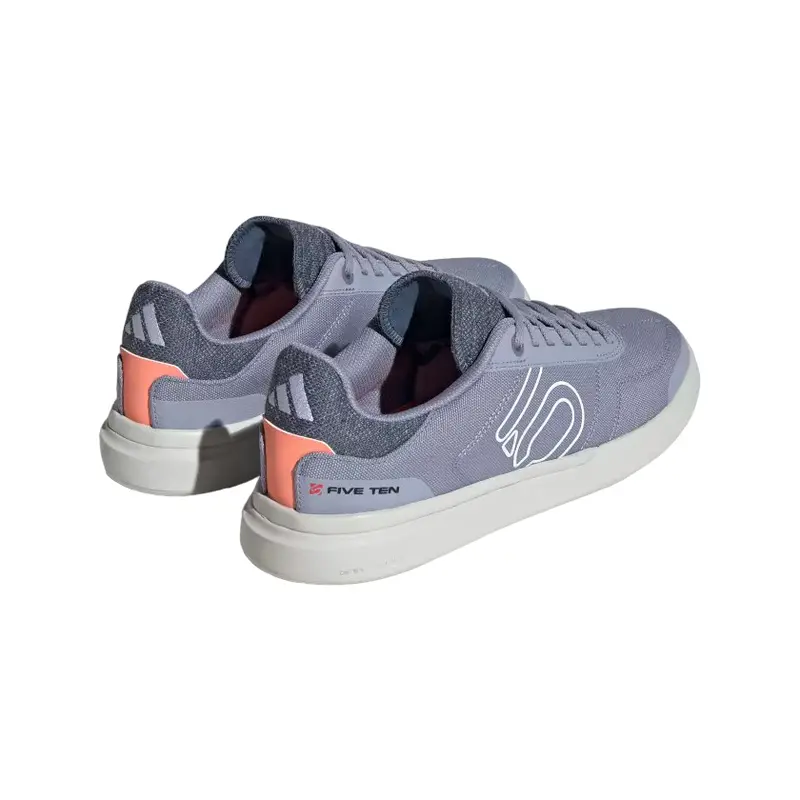 Five Ten Sleuth Dlx Canvas Flat Pedal Shoe - Womens - Silver Violet-White-Coral Fusion 7