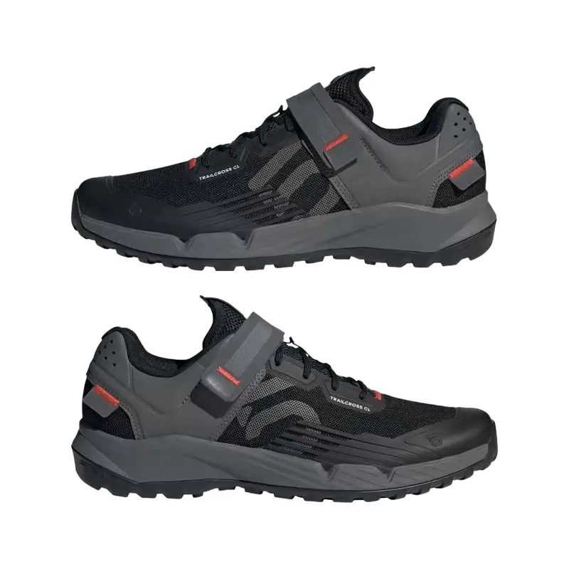 Five Ten Trailcross Clip-In Mtb Shoe - Core Black-Gray Three-Red 5