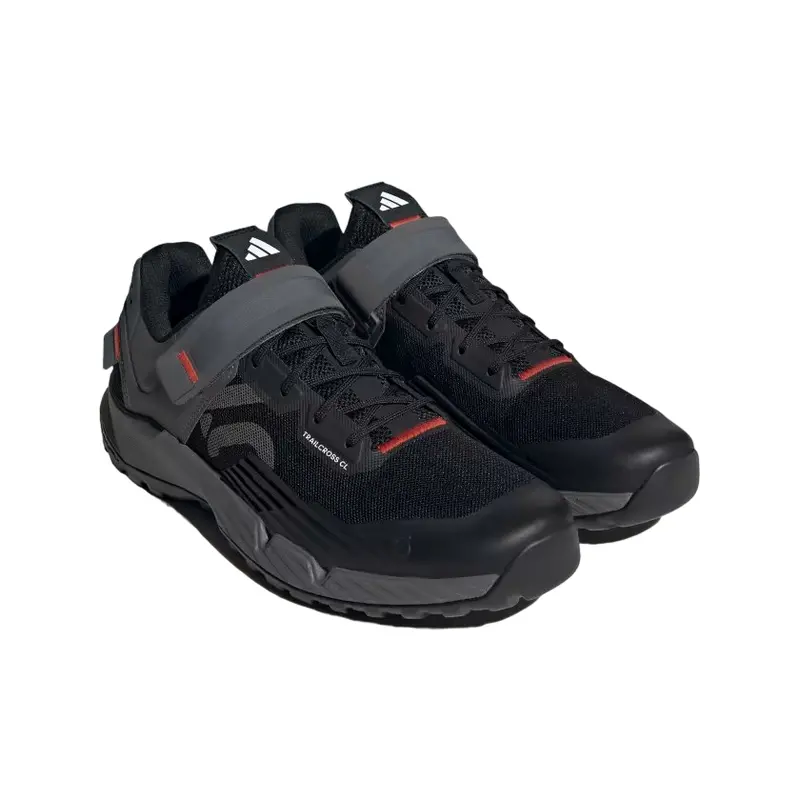 Five Ten Trailcross Clip-In Mtb Shoe - Core Black-Gray Three-Red 7