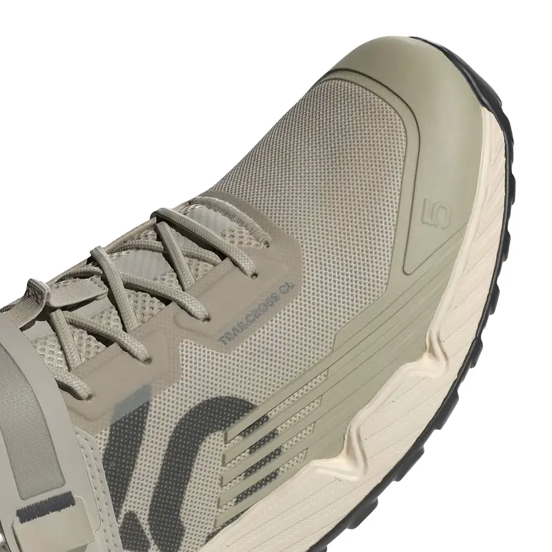 Five Ten Trailcross Clip-In Mtb Shoe - Putty Gray-Carbon-Wonder White 7