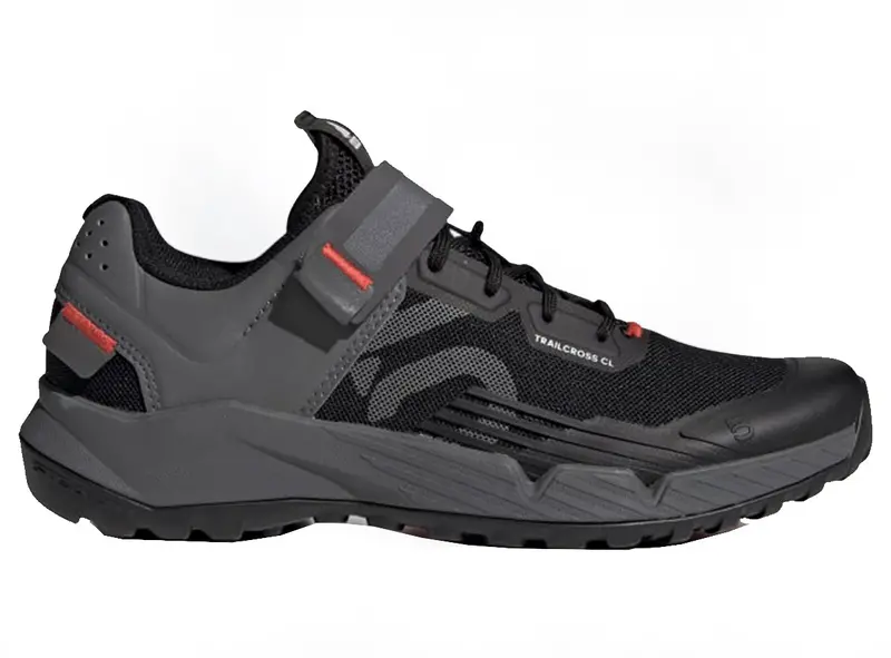 Five Ten Trailcross Clip-In Mtb Shoe - Womens - Core Black-Gray Three-Red 1