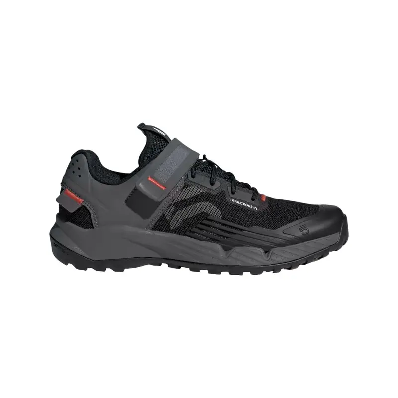 Five Ten Trailcross Clip-In Mtb Shoe - Womens - Core Black-Gray Three-Red 1