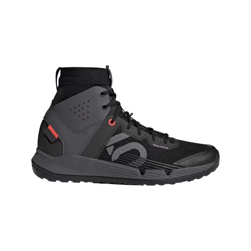 Five Ten Trailcross Mid Pro Mtb Shoe - Black-Gray Two-Solar Red 1