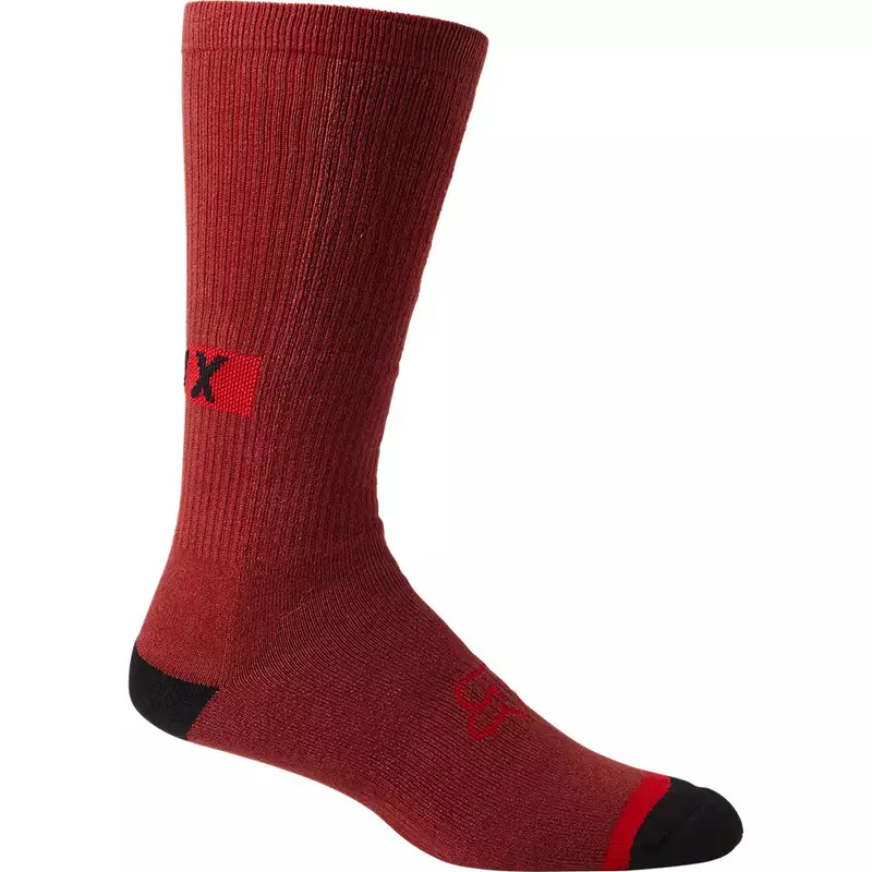 Fox Racing 10" Defend Crew Sock - Red Clay 1