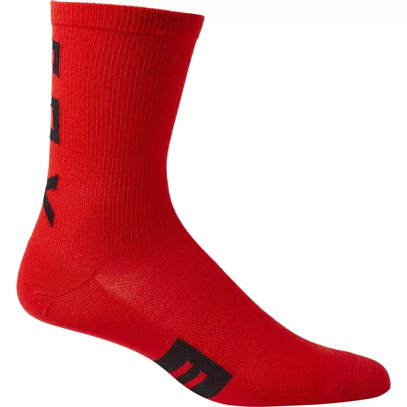 Fox Racing 6" Flexair Merino Sock - Flo Red 1