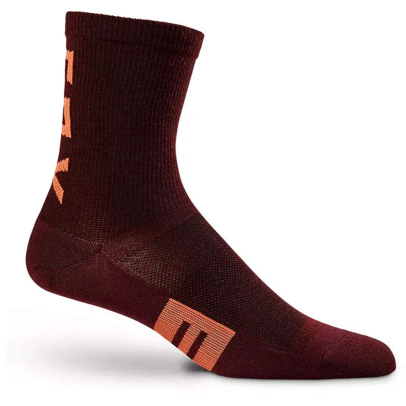 Fox Racing 6" Flexair Merino Sock - Womens - Dark Maroon 1