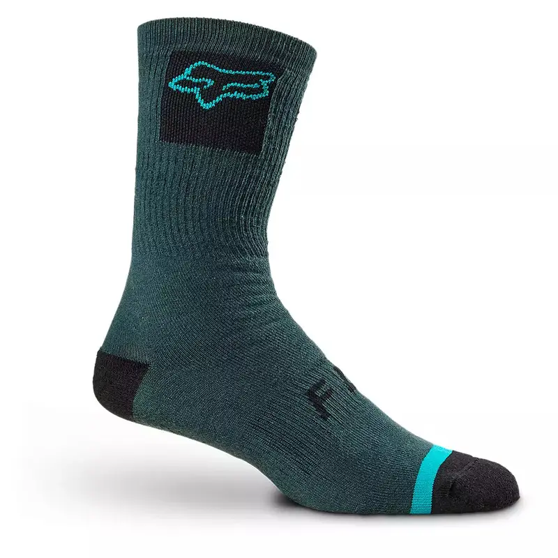 Fox Racing 8" Defend Crew Sock - Emerald 1