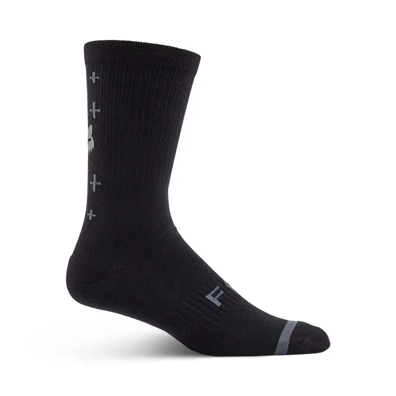 Fox Racing 8" Defend Sock - Lunar - Black 1