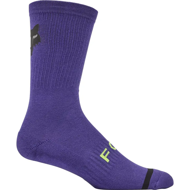 Fox Racing 8" Defend Sock - Lunar - Grape 1