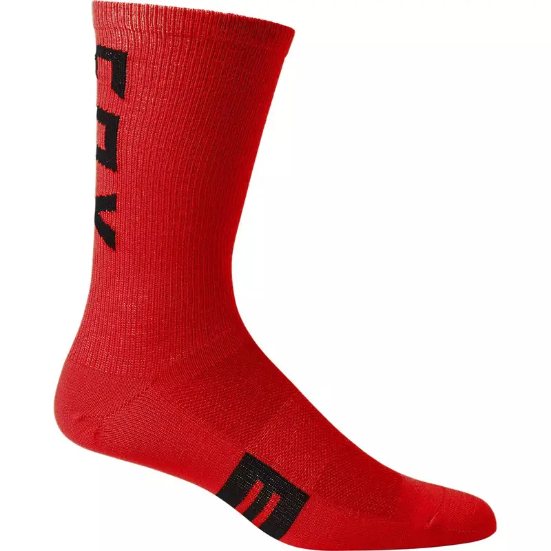 Fox Racing 8" Flexair Merino Sock - Flo Red 1