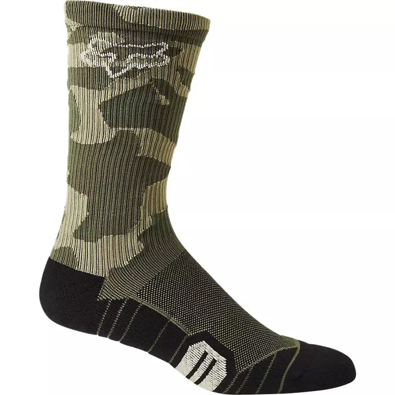 Fox Racing 8" Ranger Cushion Sock - Green Camo 1
