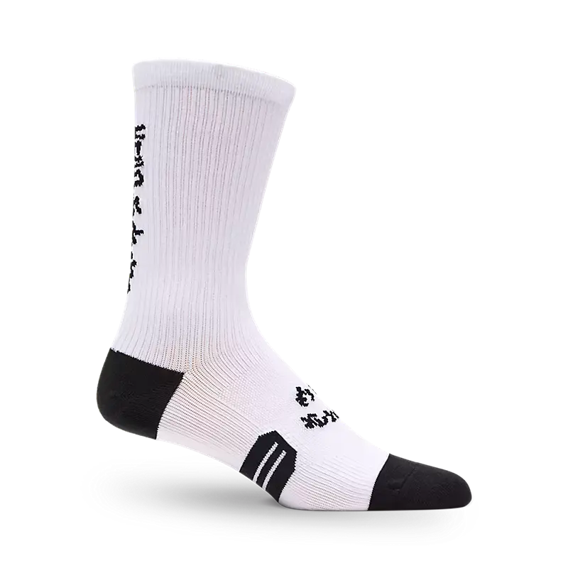 Fox Racing 8" Ranger Sock - Hello Future - White 1