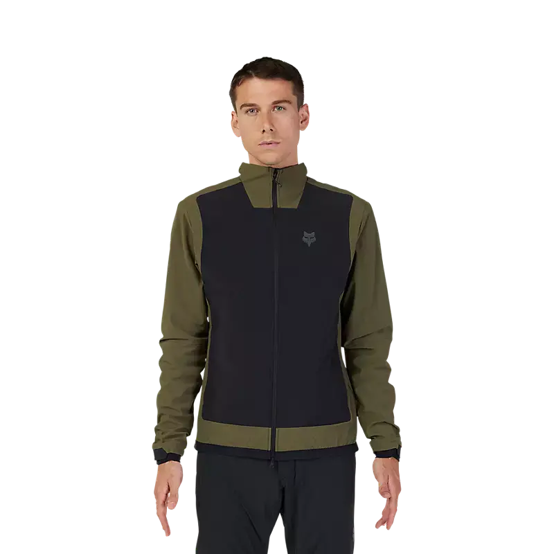 Fox Racing Defend Fire Alpha Cycling Jacket - Olive Green 2