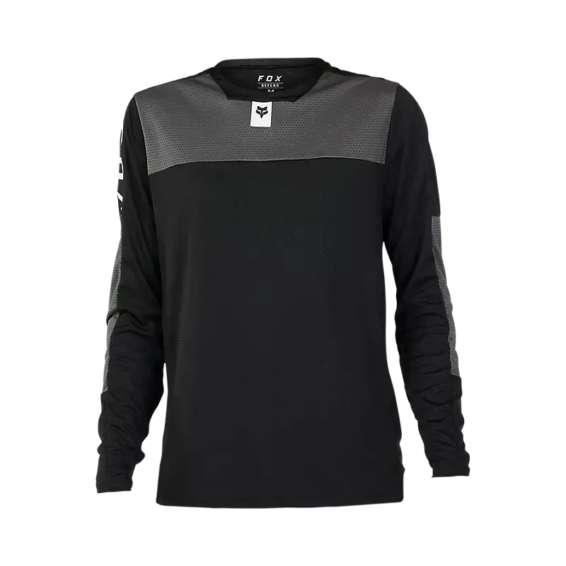 Fox Racing Defend Long Sleeve Mtb Jersey - Foxhead - Black 1