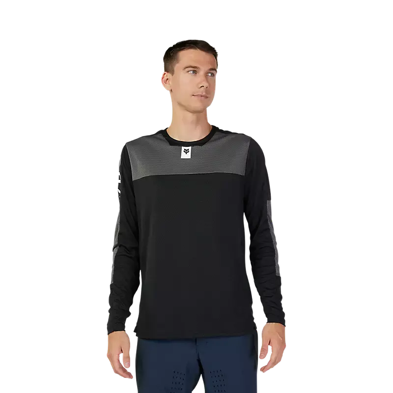 Fox Racing Defend Long Sleeve Mtb Jersey - Foxhead - Black 2