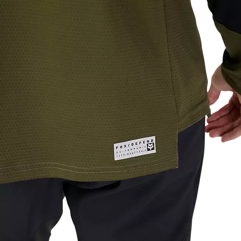 Fox Racing Defend Long Sleeve Mtb Jersey - Foxhead - Olive Green 5