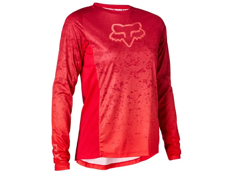 Fox Racing Defend Long Sleeve Mtb Jersey - Lunar Capsule - Womens - Berry Punch 1
