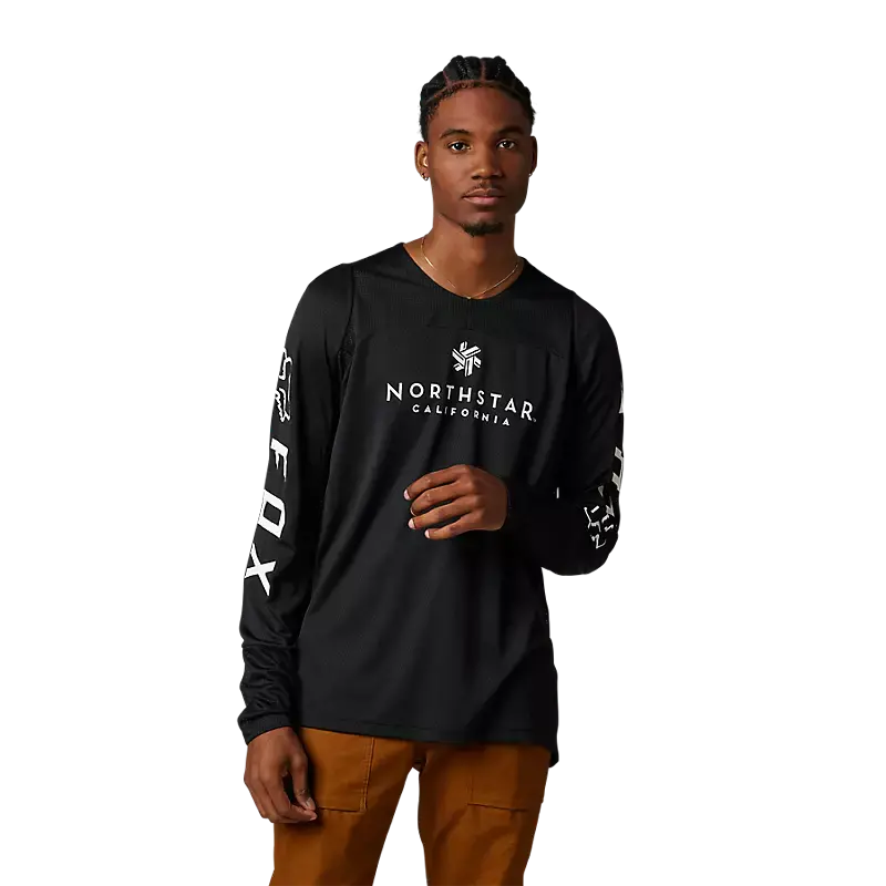 Fox Racing Defend Long Sleeve Mtb Jersey - Northstar - Black 3