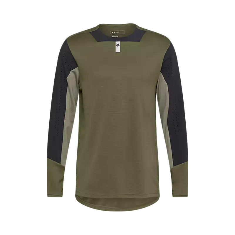 Fox Racing Defend Long Sleeve Mtb Jersey - Olive Green 1