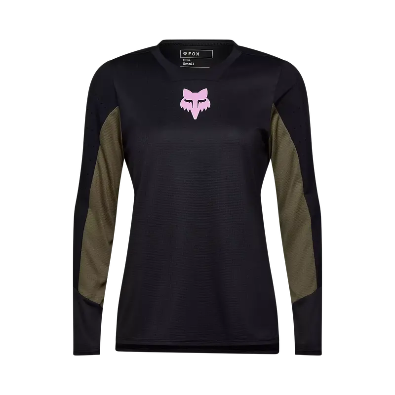 Fox Racing Defend Long Sleeve Mtb Jersey - Park - Womens - Black 1