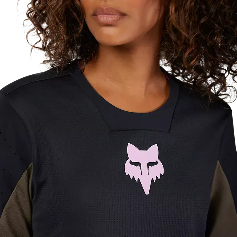 Fox Racing Defend Long Sleeve Mtb Jersey - Park - Womens - Black 5