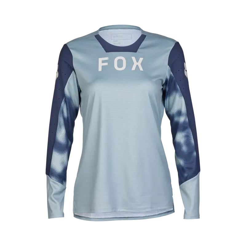 Fox Racing Defend Long Sleeve Mtb Jersey - Taunt - Womens - Gunmetal 1