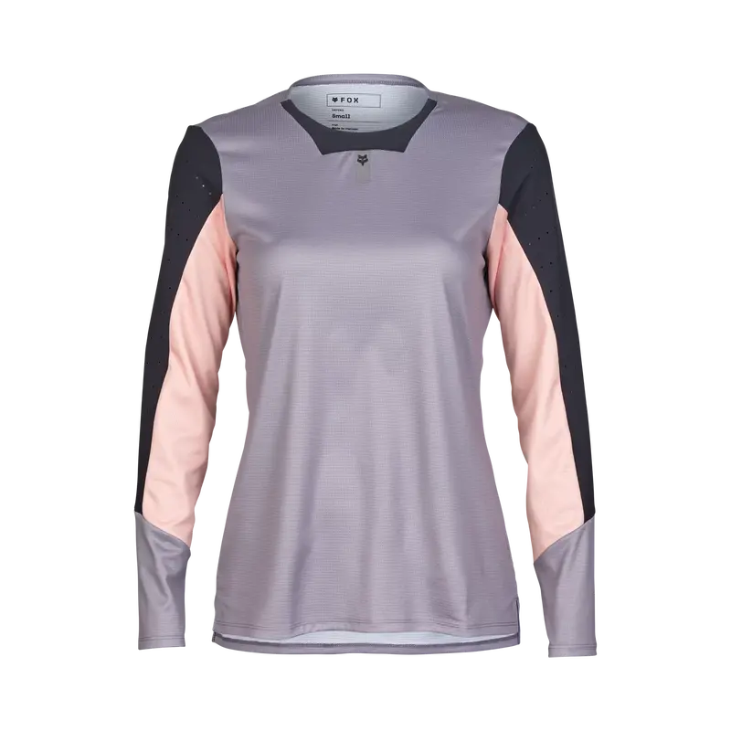 Fox Racing Defend Long Sleeve Mtb Jersey - Womens - Stone 1